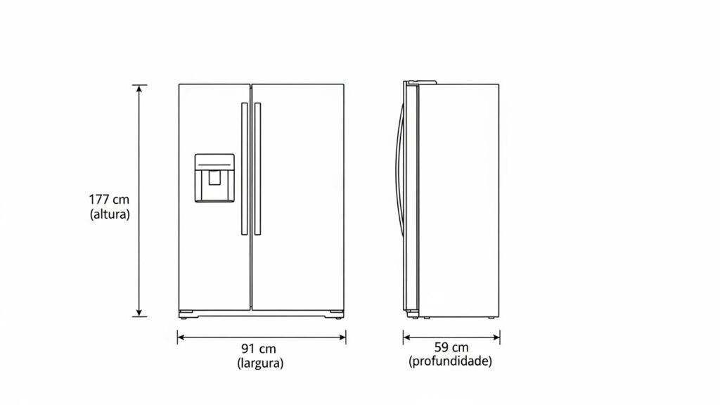 Geladeira side by side Philco