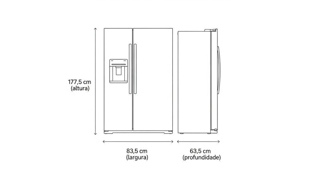Geladeira Midea Side By Side