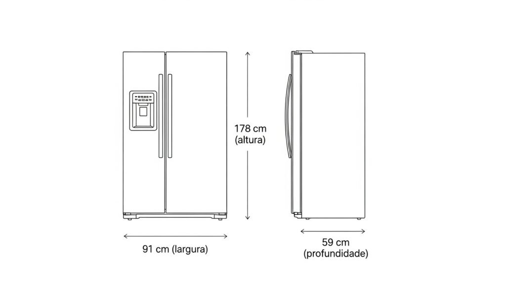Geladeira Side by Side Electrolux