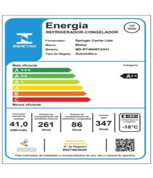 Geladeira Midea 347 litros Para Cozinha Pequena