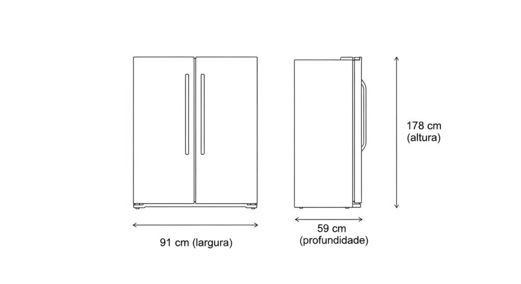 Geladeira Electrolux side by side 435 litros É Boa