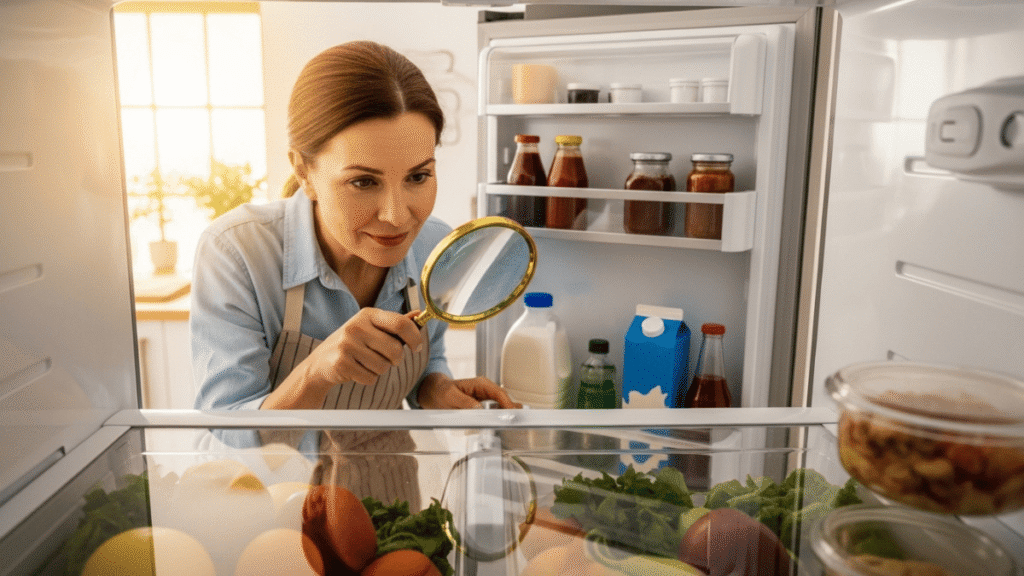 Onde as Bactérias se Escondem na Geladeira side by side?
