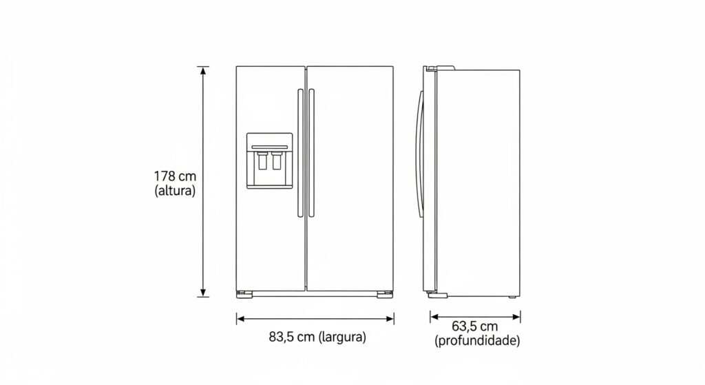 Geladeira Midea side by side 442L vs Electrolux side by side 435L