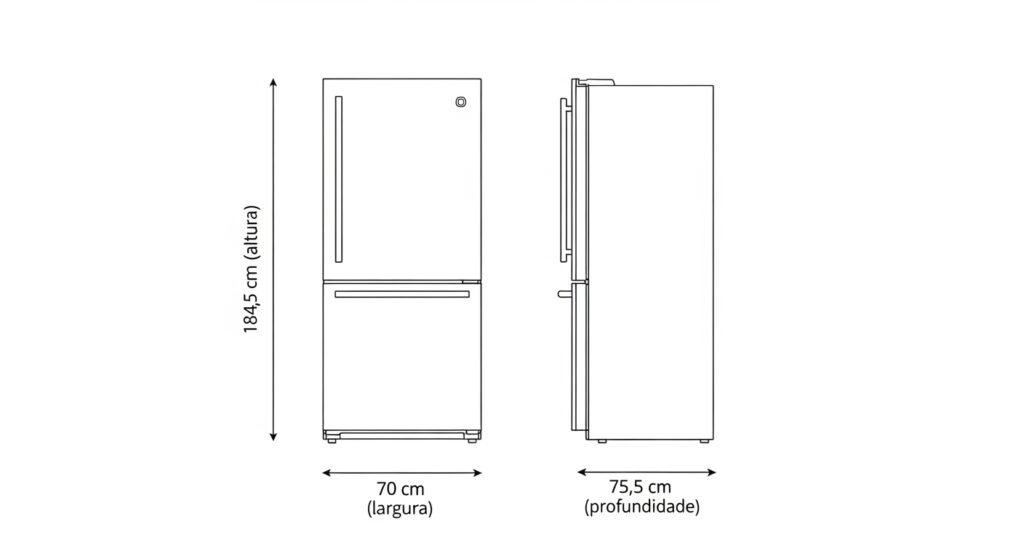 Geladeira Electrolux 490L Inverse e boa