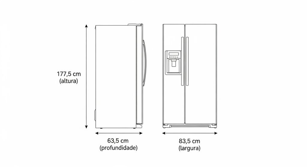 Geladeira philco side by side 437L ou geladeira midea side by side 442L