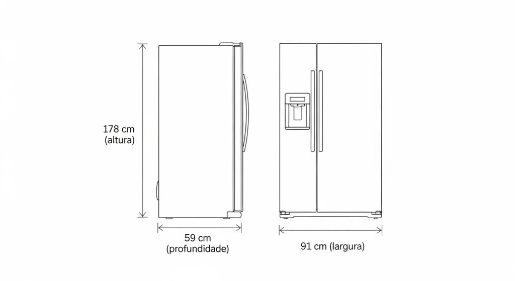 Geladeira Midea side by side 442L vs Electrolux side by side 435L