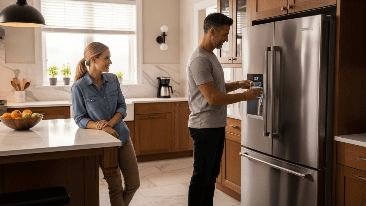 Geladeira side by side precisa de ponto de água obrigatoriamente