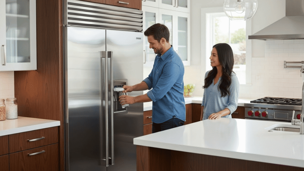 Geladeira side by side precisa de ponto de água obrigatoriamente