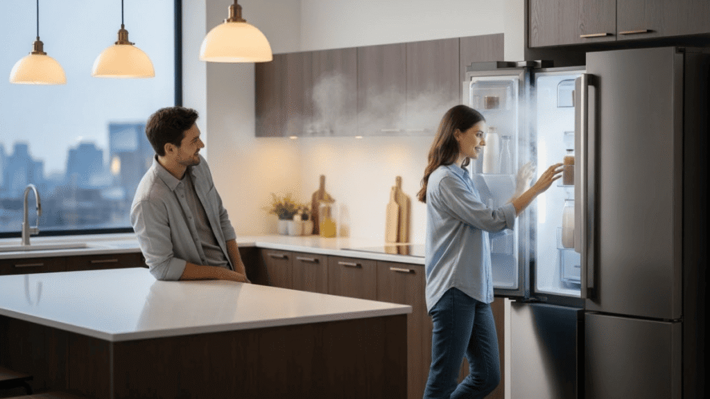 Geladeira side by side gela menos que uma comum