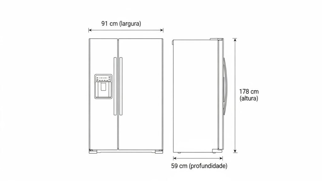 geladeira side by side elctrolux