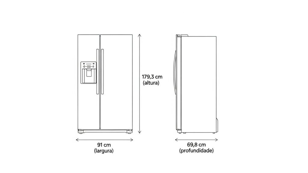 geladeira side by side midea