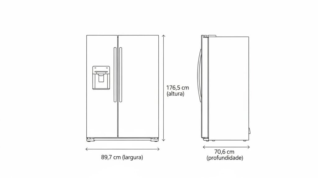 geladeira midea side by side 511L vs electrolux side by side 435L