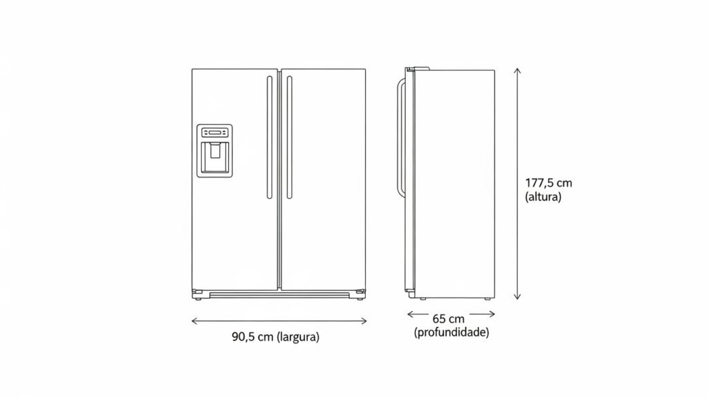 Geladeira side by side Philco