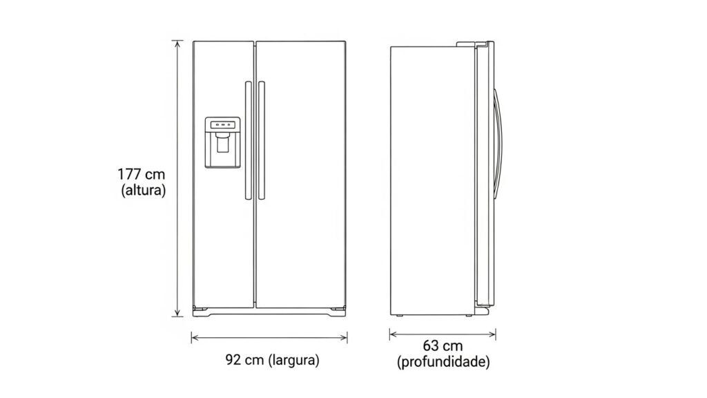 Electrolux side by side 435L vs Philco side by side 489L