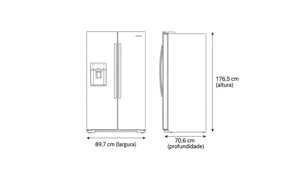 Midea side by side 511L vs Philco side by side 486L